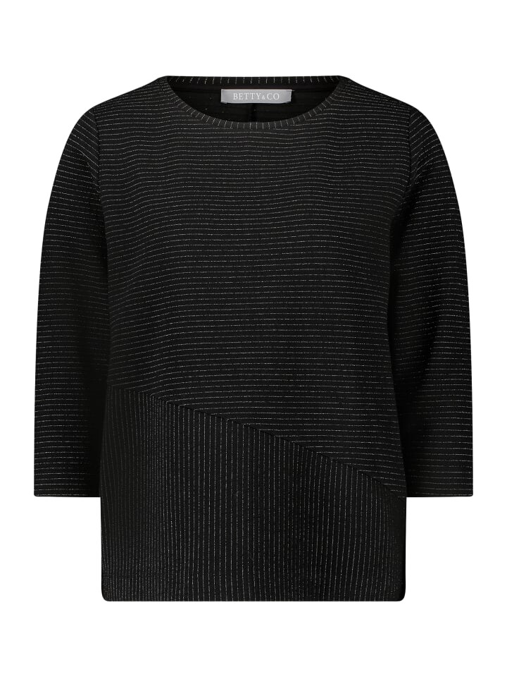 

Толстовка BETTY & CO Sweatpullover mit Lurexfaden, черный