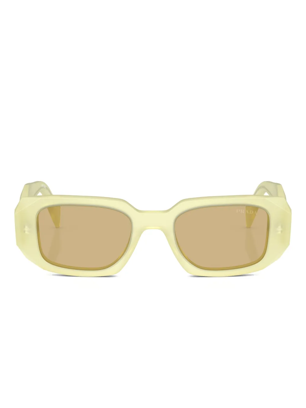 

Солнцезащитные очки с геометрической оправой Symbole Prada, желтый