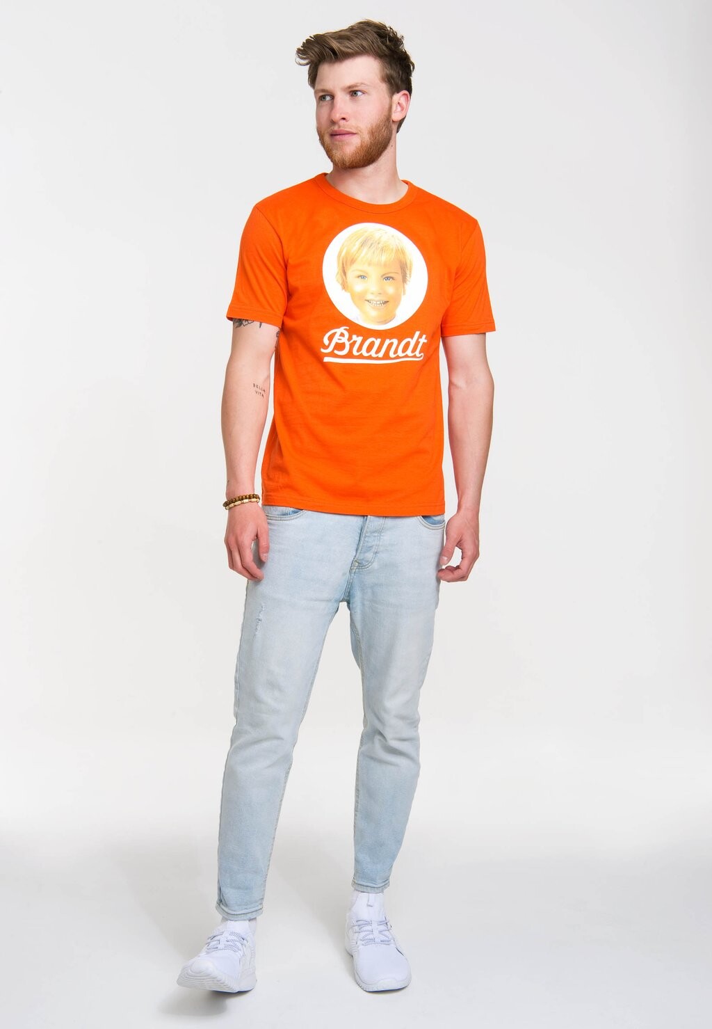 

Футболка с принтом LOGOSHIRT, цвет orange