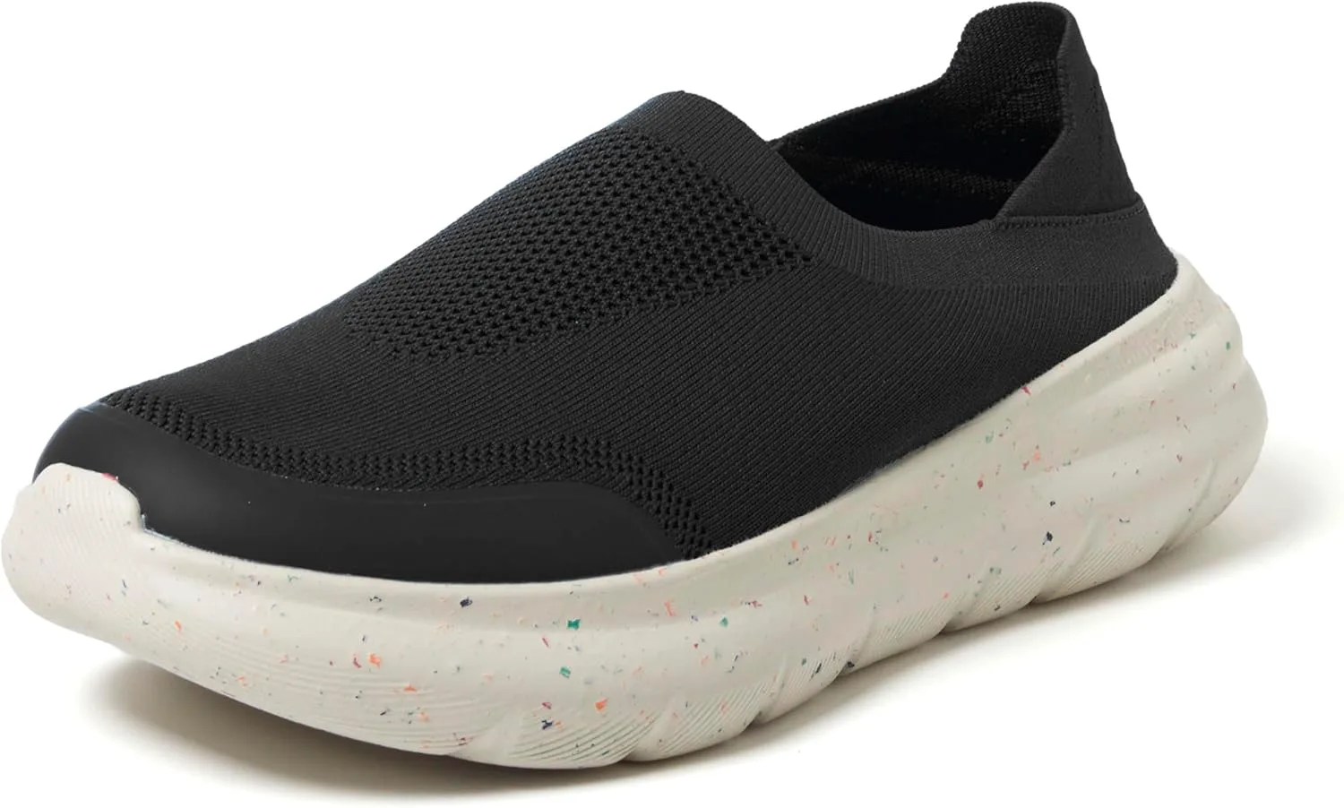 Мужские слипоны Dearfoams с складывающимся задником, легкие, с эффектом возврата энергии, модель Knox, черный — фото 4
