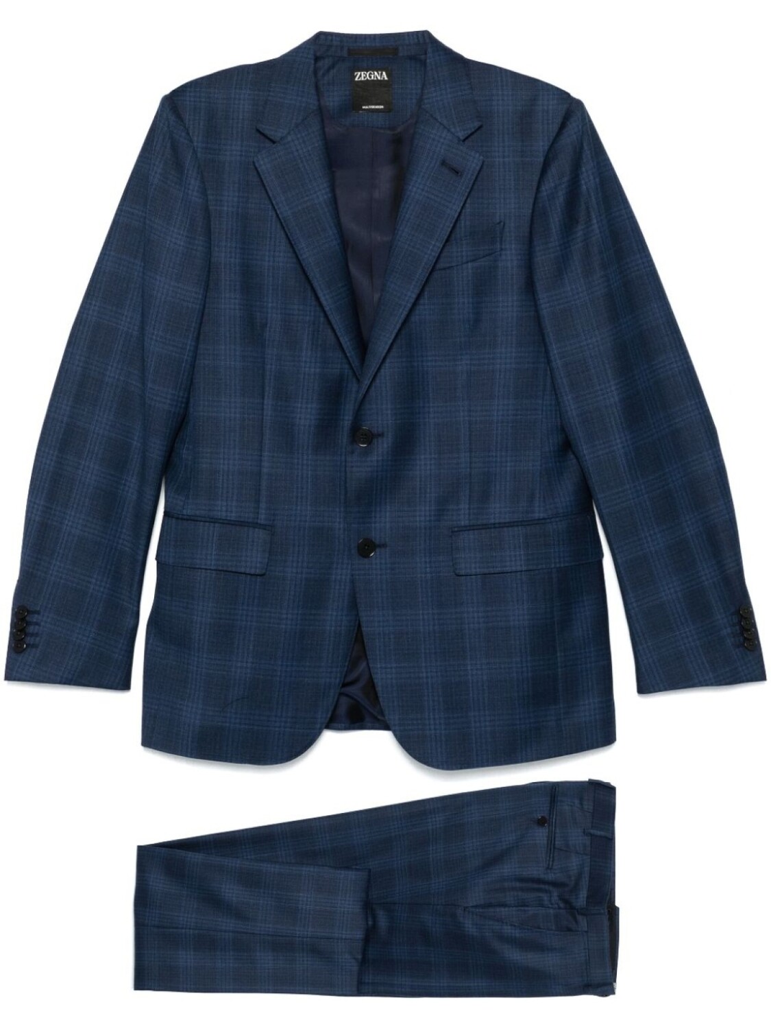

Zegna костюм в клетку, синий