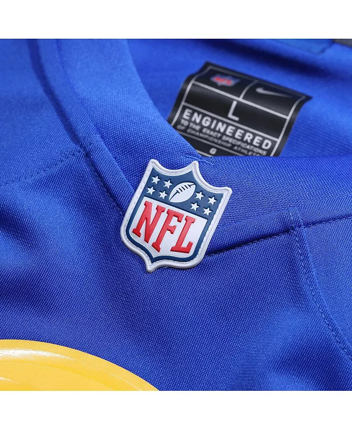 Мужская игровая футболка Jared Verse Royal Los Angeles Rams Player Game Jersey Nike — фото 4