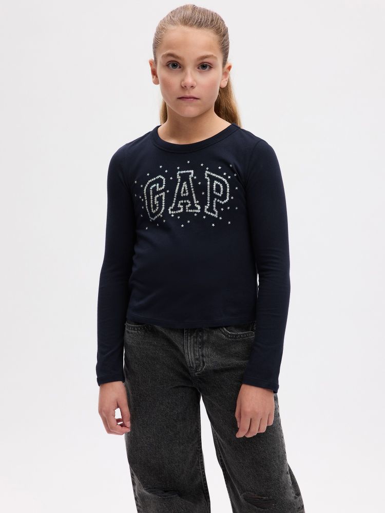 

Детская футболка с логотипом Gap, синий