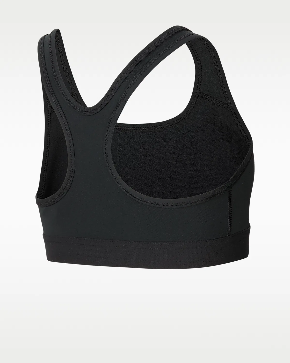 Спортивный бюстгальтер Nike для старших детей (девочек), Black/Black/Black/White — фото 2