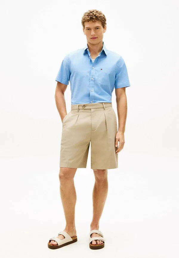 Легкая рубашка-оксфорд с коротким рукавом Tommy Hilfiger, Shirt Blue — фото 2