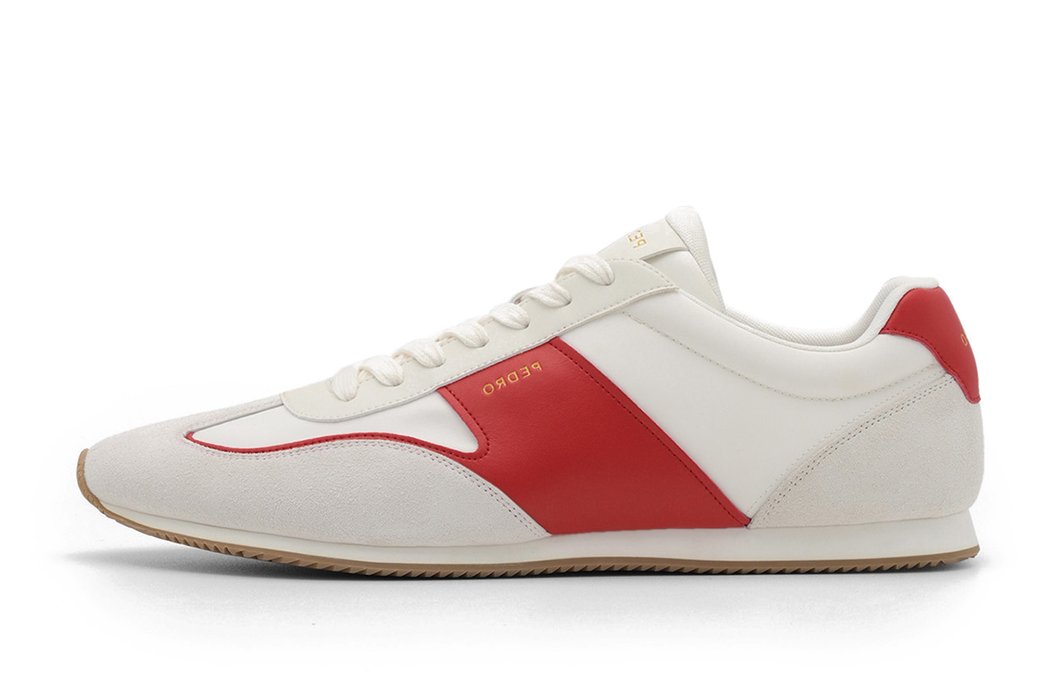 

Мужские низкие повседневные кроссовки PEDRO, красный белый