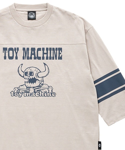 

Футболка с рукавами 3/4, DEATH MONSTER FOOTBALL TOY MACHINE, светло-серый