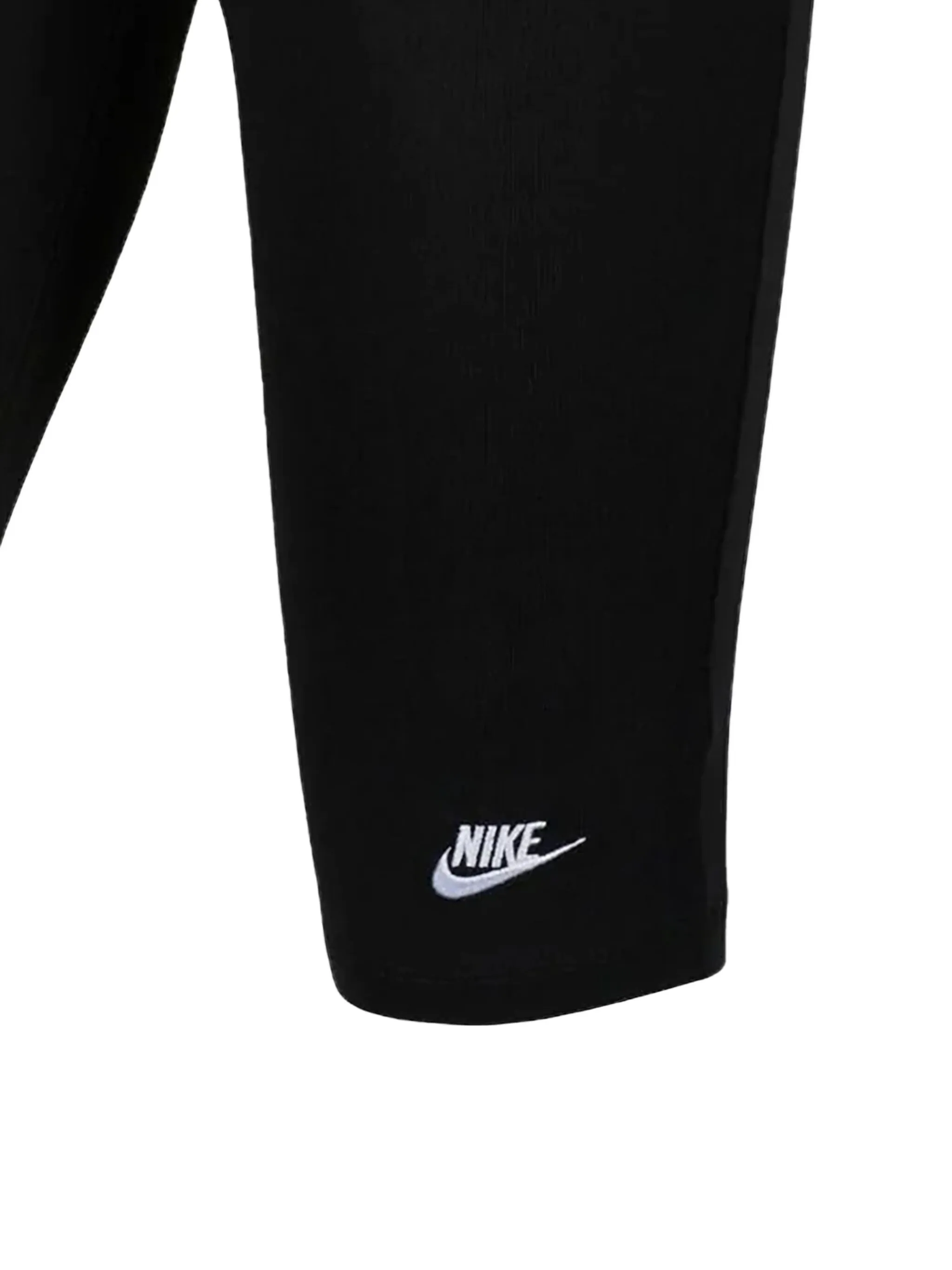 Шорты с завышенной талией и логотипом Nike Kids, черный — фото 2