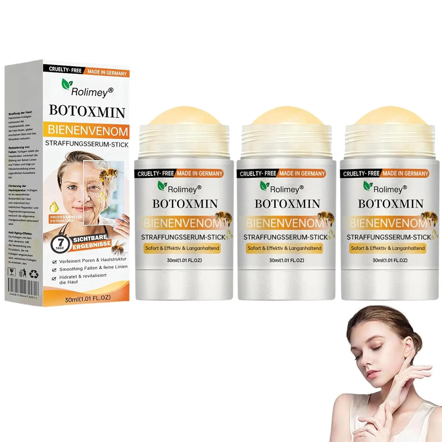 Сыворотка Ditu — Стик «Botoxmin Bee Venom Firming» от Rolimey, , 3 Rods
