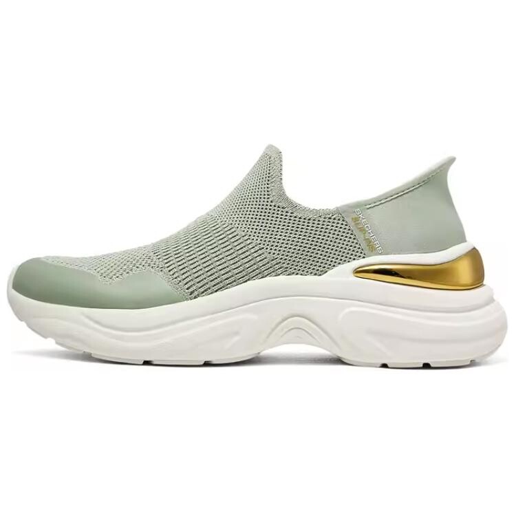 

Кроссовки Skechers Slip Ins Lifestyle Shoes Women's Low-top Mint Green, мятно-зеленый