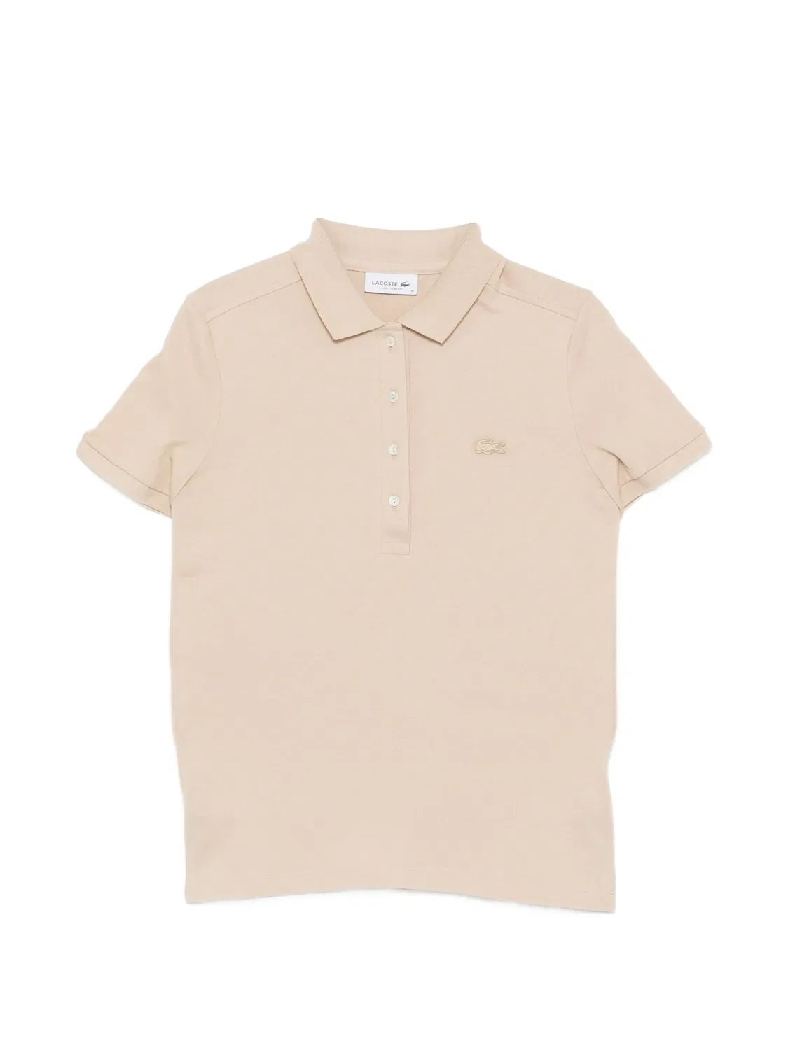 Рубашка поло Lacoste из пике, бежевый