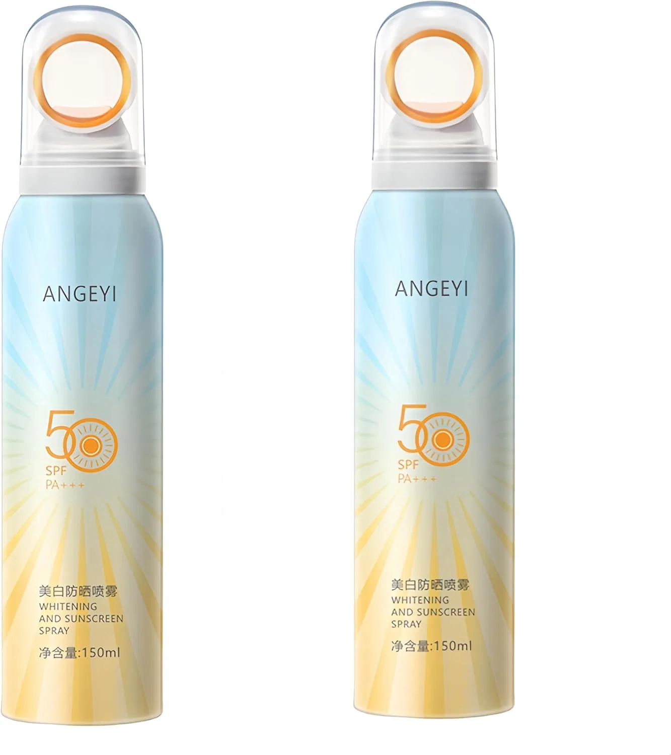 Спрей для загара SPF50+ VNEWSCHI набор 2 шт 150 мл