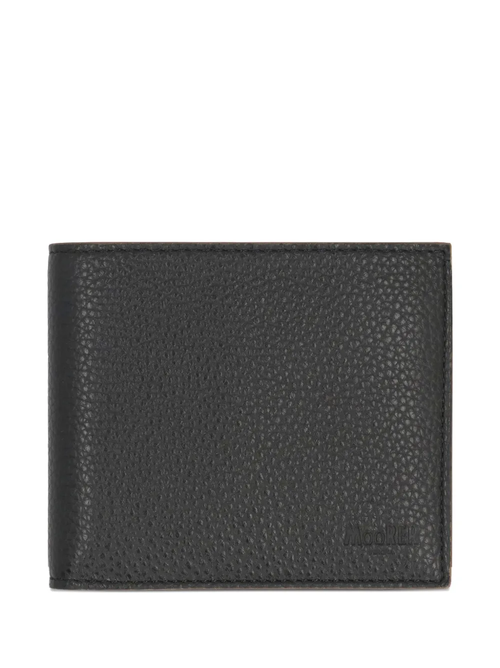 

Кошелек из зернистой кожи Moorer, черный