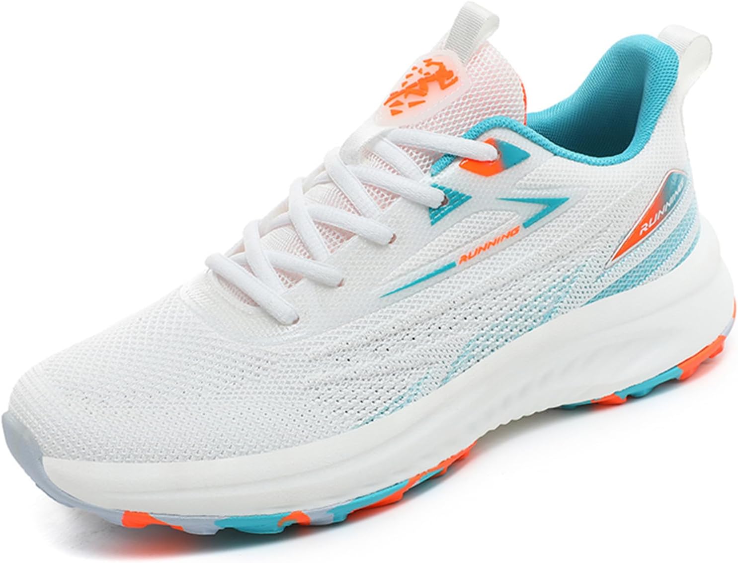 

Мужские сетчатые кроссовки JiuQing для бега, легкие, для тенниса, спорта, повседневные, дышащие, белый