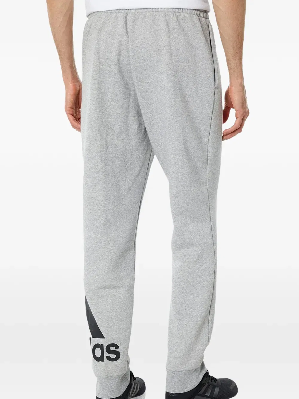 Спортивные брюки Essentials с зауженными манжетами и логотипом Adidas, серый — фото 2