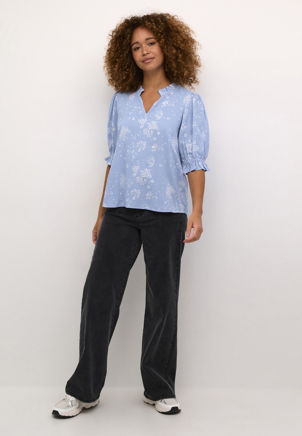 

Блуза ELLY PRINTED Kaffe, синий