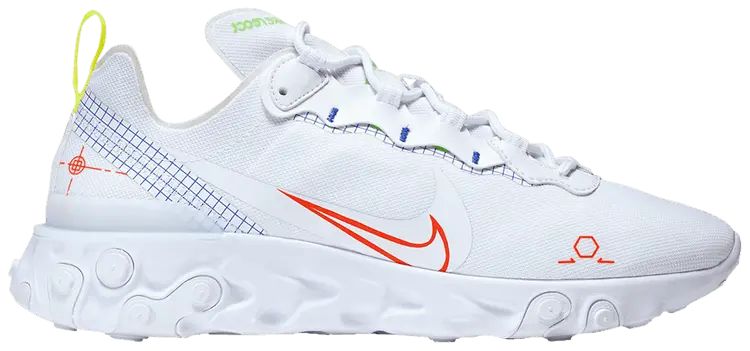 

Кроссовки Nike React Element 55 'Schematic', белый