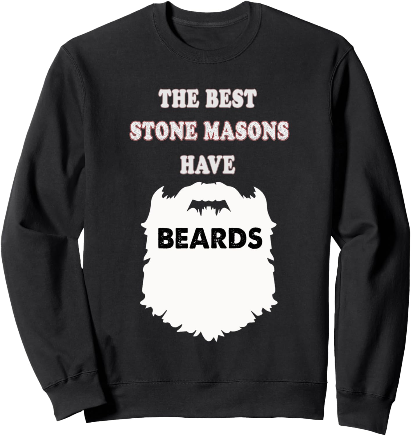 

Подарок для каменщика, борода, толстовка с изображением блоков и цементной кладки Sunfrot, черный