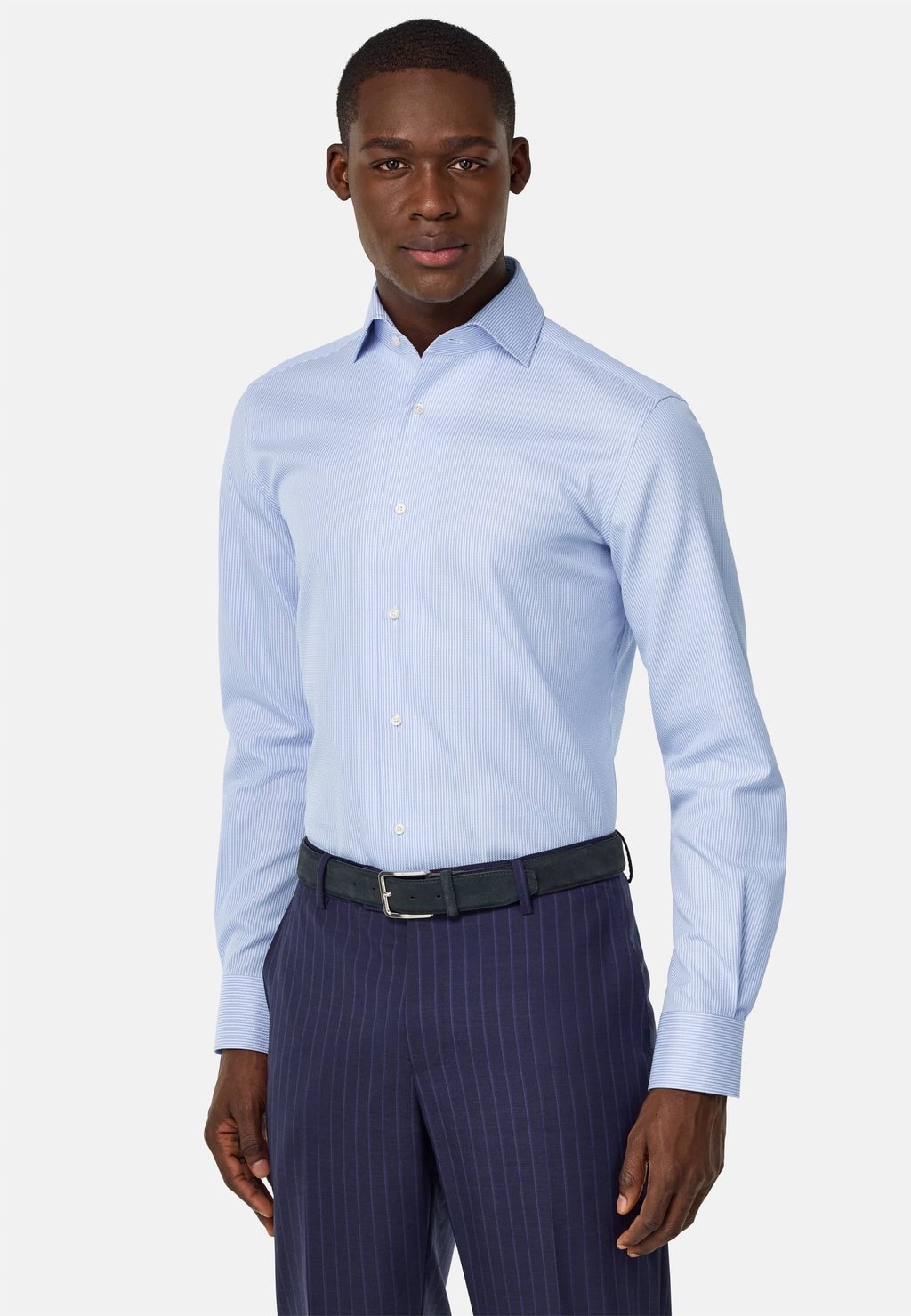 

Рубашка REGULAR FIT STRIPED Boggi Milano, светло-голубой