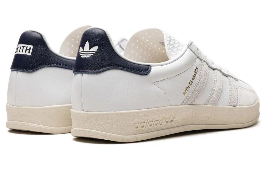 Adidas Gazelle Indoor Kith Classics White Navy Adidas Originals, Белый Синий — фото 4