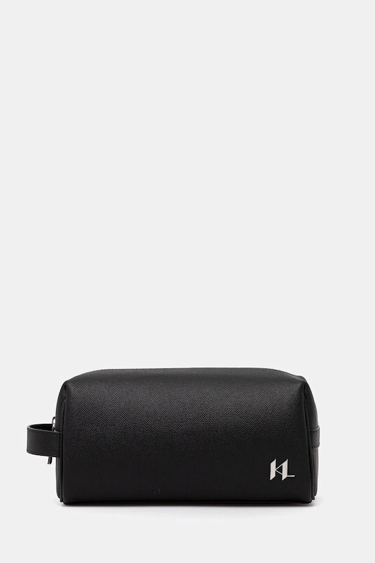 

Кожаная косметичка K/MONOGRAM Karl Lagerfeld, черный