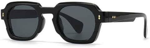 

Популярные модные женские солнцезащитные очки в винтажном панк-стиле с градиентным рисунком, мужские солнцезащитные очки с заклепками, черные и серые, один размер MTZJH, One Color