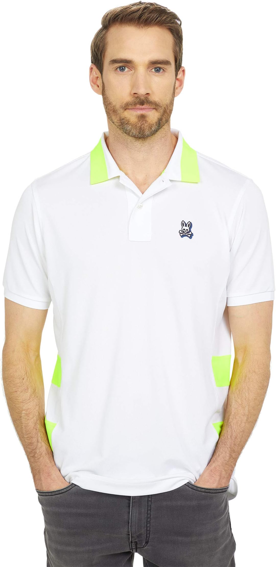 

Футболка Psycho Bunny Hackney Sport Polo, белый
