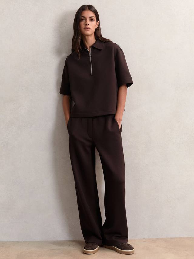 

Толстовка Pia с застежкой-молнией на горле Reiss, Plum Purple