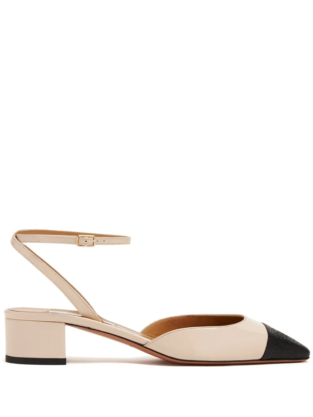 Двухцветные туфли-лодочки Aquazzura, нейтральный