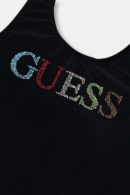 Купальник детский цельный Guess, черный — фото 3