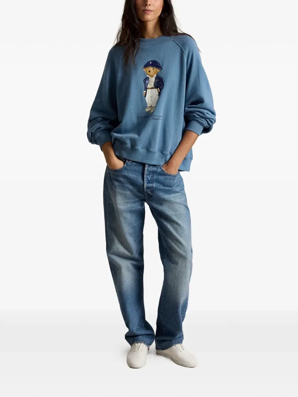 Легкий свитер Polo Bear POLO RALPH LAUREN, синий — фото 2