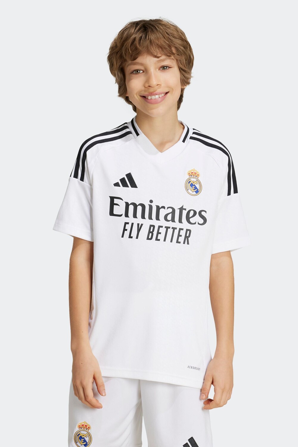 

Real madrid 24/25 домашняя детская футболка Adidas, белый