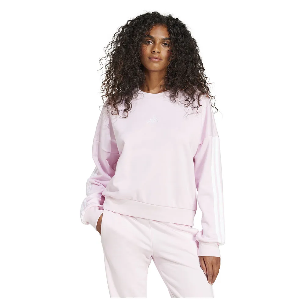 

Толстовка adidas Essentials 3 Stripes French Terry, розовый
