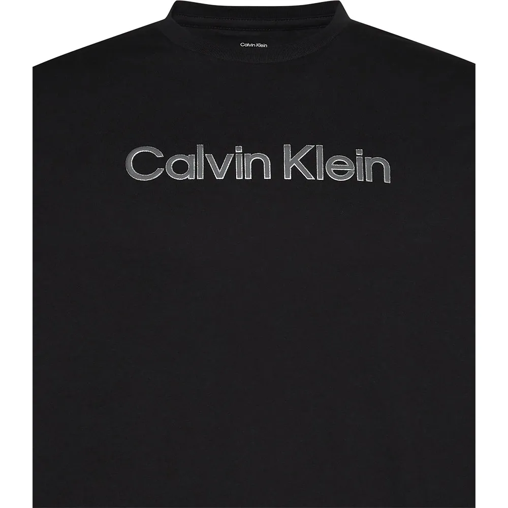 Футболка с коротким рукавом Calvin Klein 30S EU с графическим принтом, черный — фото 3