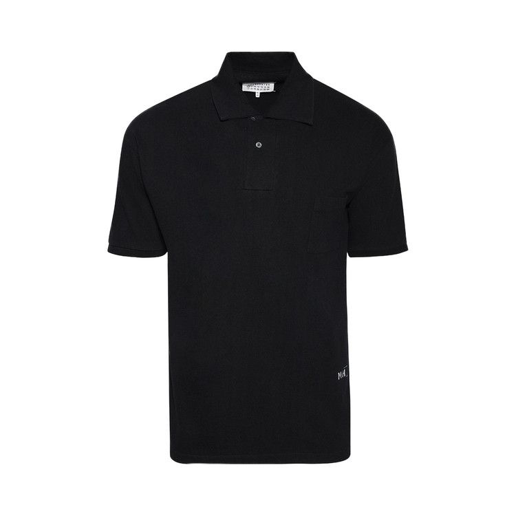 

Поло Maison Margiela Logo Print Polo Shirt, Black