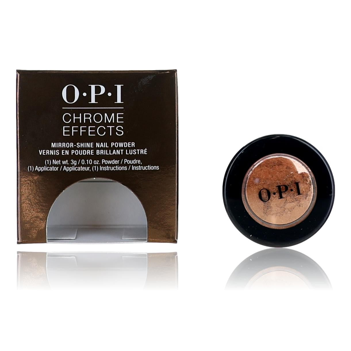 

Пудра для ногтей OPI Chrome Effects от OPI, 0,10 унции, бронзированный на солнце Opi, Clear/Transparent