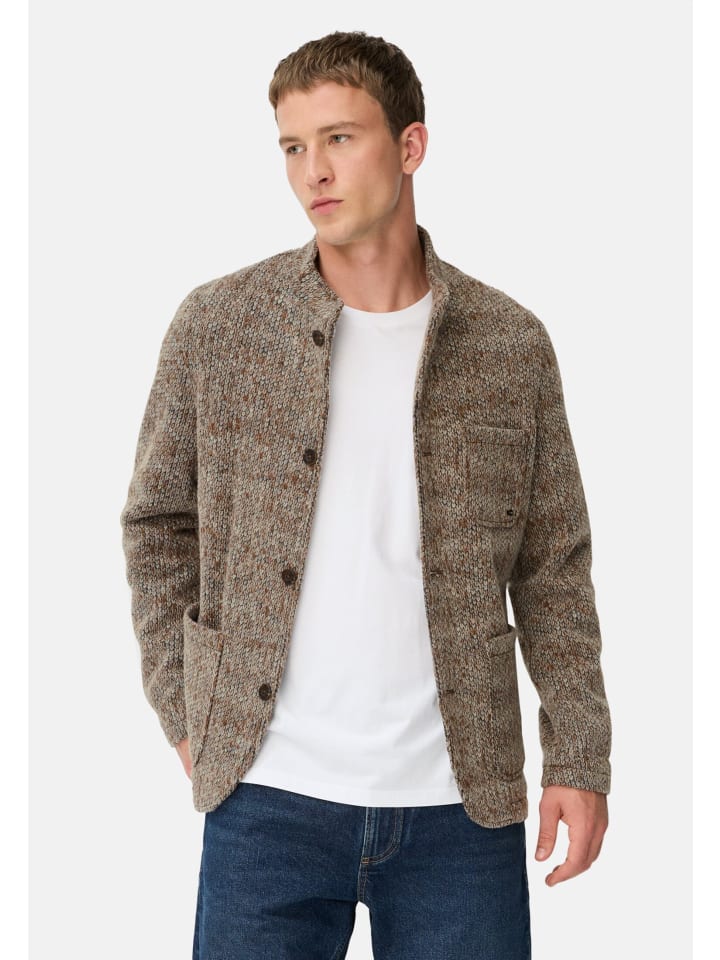 

Пятнистая куртка с воротником-стойкой темно-коричневого цвета Camel Active