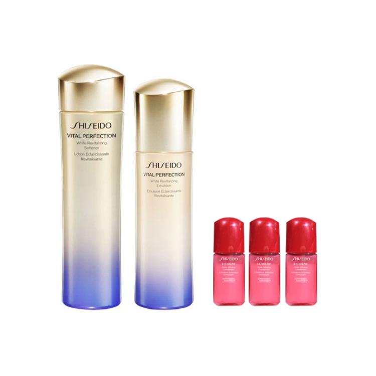 Набор по уходу за кожей Shiseido Vital Perfection: лосьон Skin Softener + восстанавливающая эмульсия, 150 мл + 100 мл — фото 4