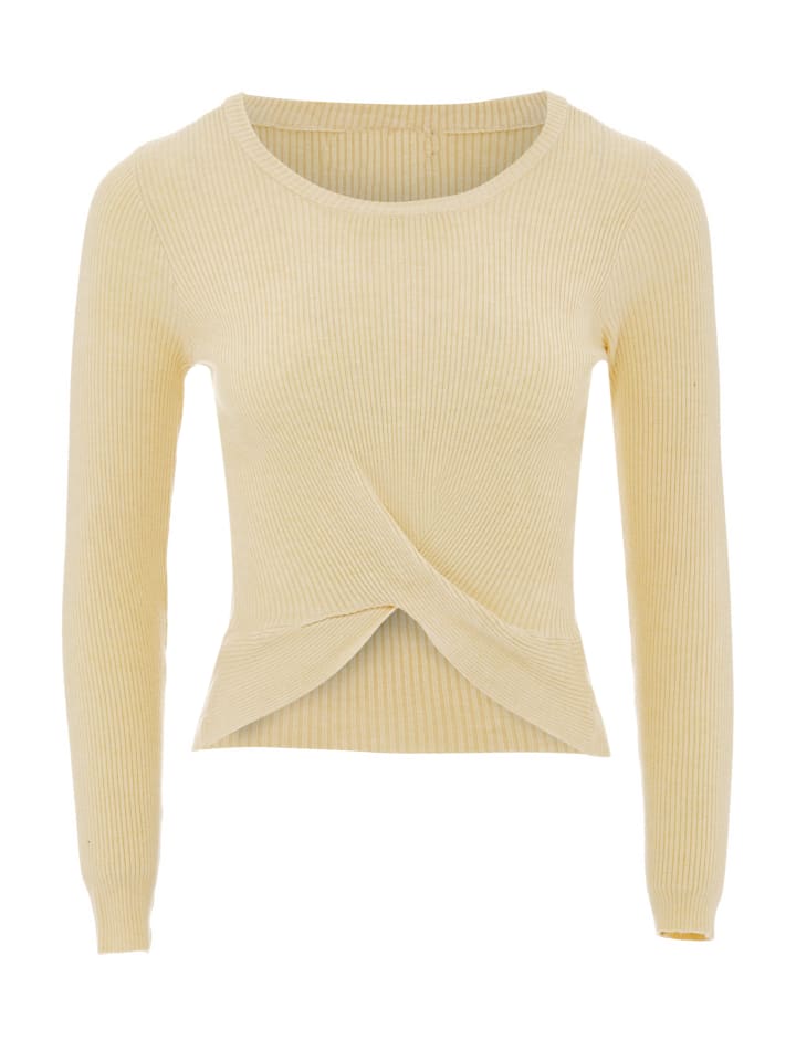 

Женский свитер светло-бежевого цвета faina