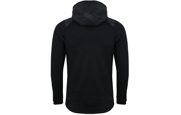 Толстовка splicing hooded stay warm sports jacket black Nike, черный — фото 2