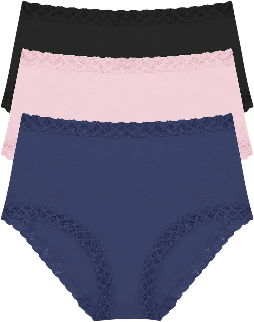 

Комплект из 3 трусиков-слипов Women's Bliss Natori, Ink/Pink Velvet/Black