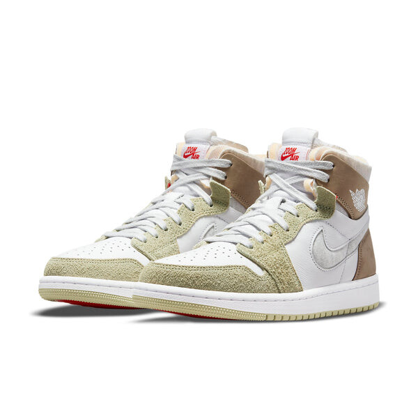Кроссовки 1 высокие zoom комфорт Air Jordan, белый — фото 3