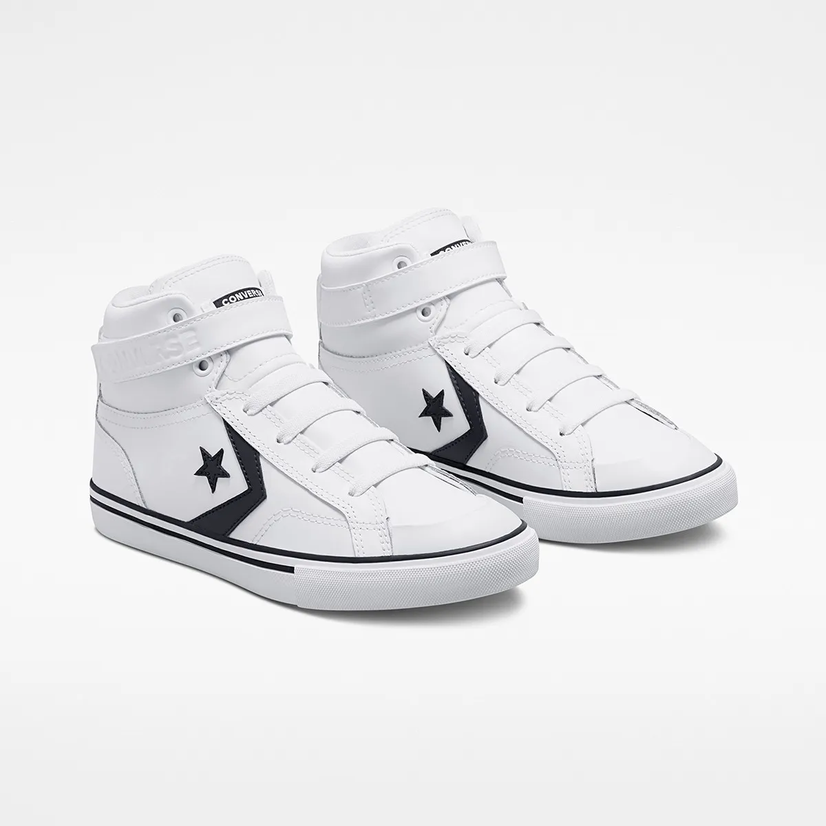 Детские повседневные кеды Pro Blaze Strap Leather High Top Converse, белый — фото 4