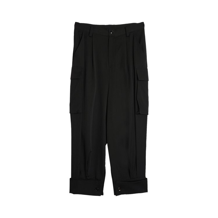 

Брюки карго Y'S Y's Gabardine Cuffed Hem 'Black', черный