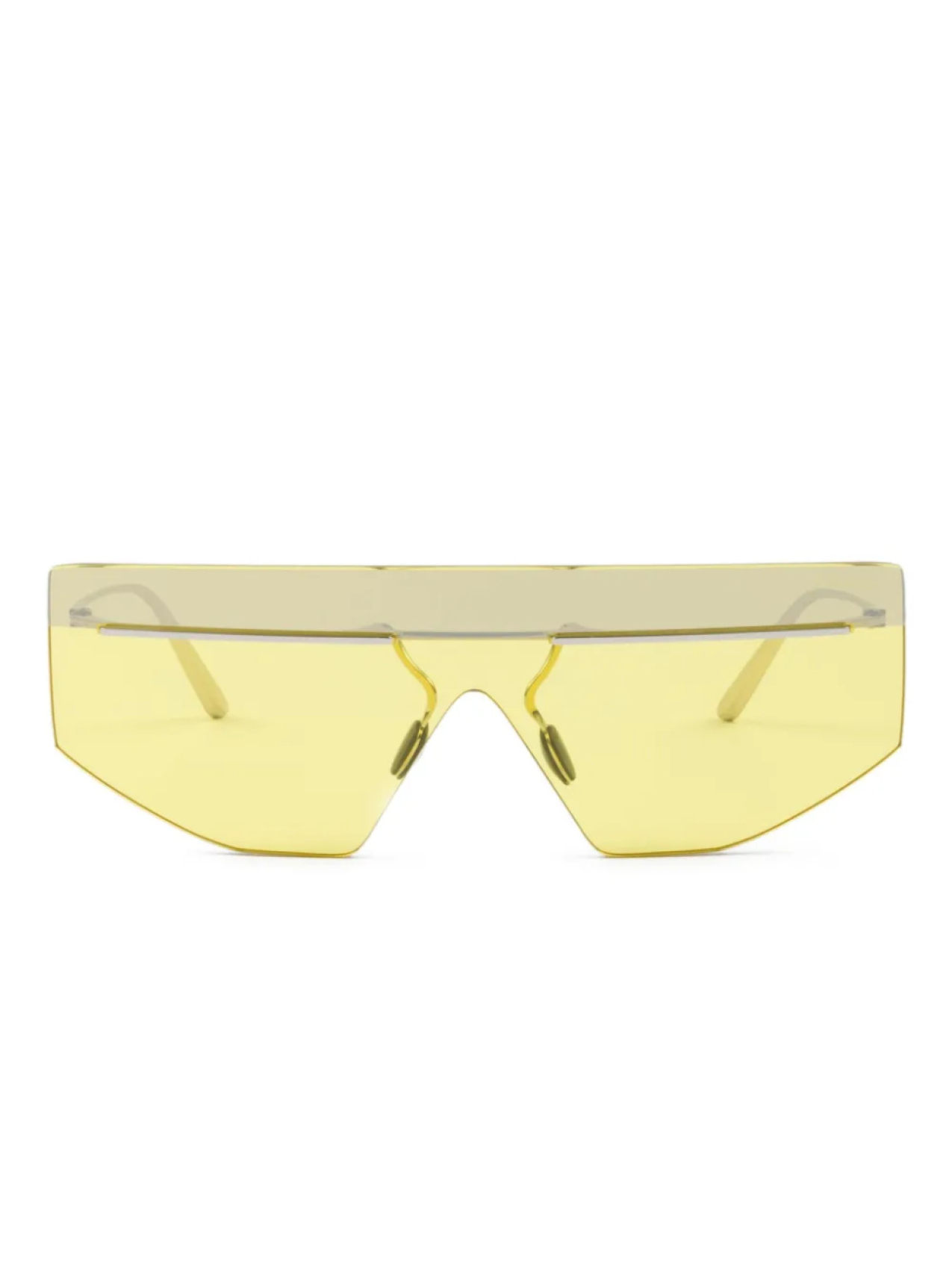 

Солнцезащитные очки для подиума Prada Eyewear, желтый