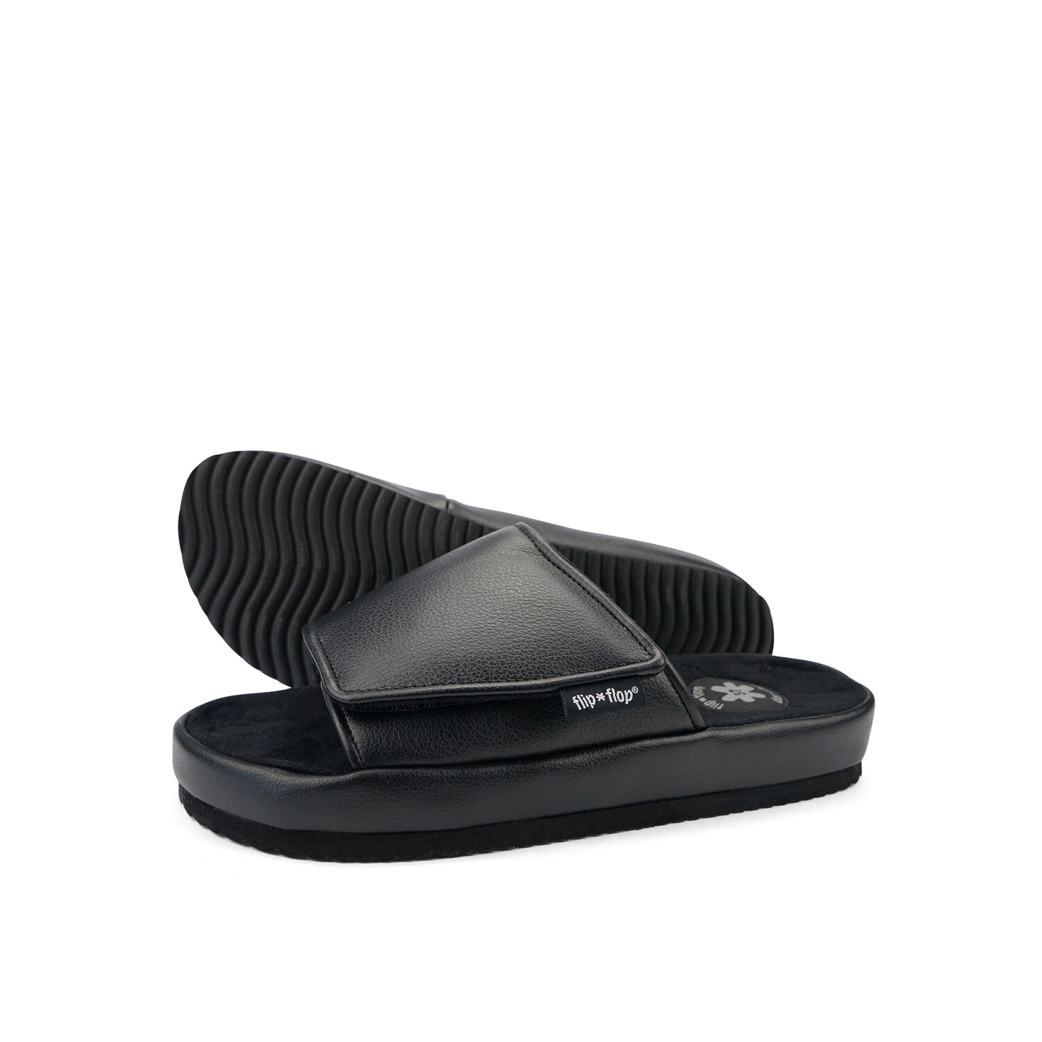 

Сандалии Flip Flop Slides slide*velcro, черный