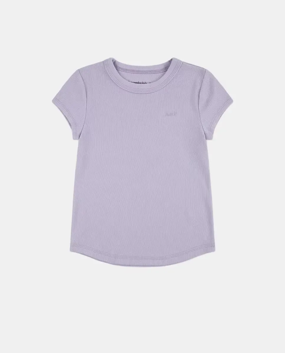 Базовая футболка для младенцев от Abercrombie Kids, фиолетовый