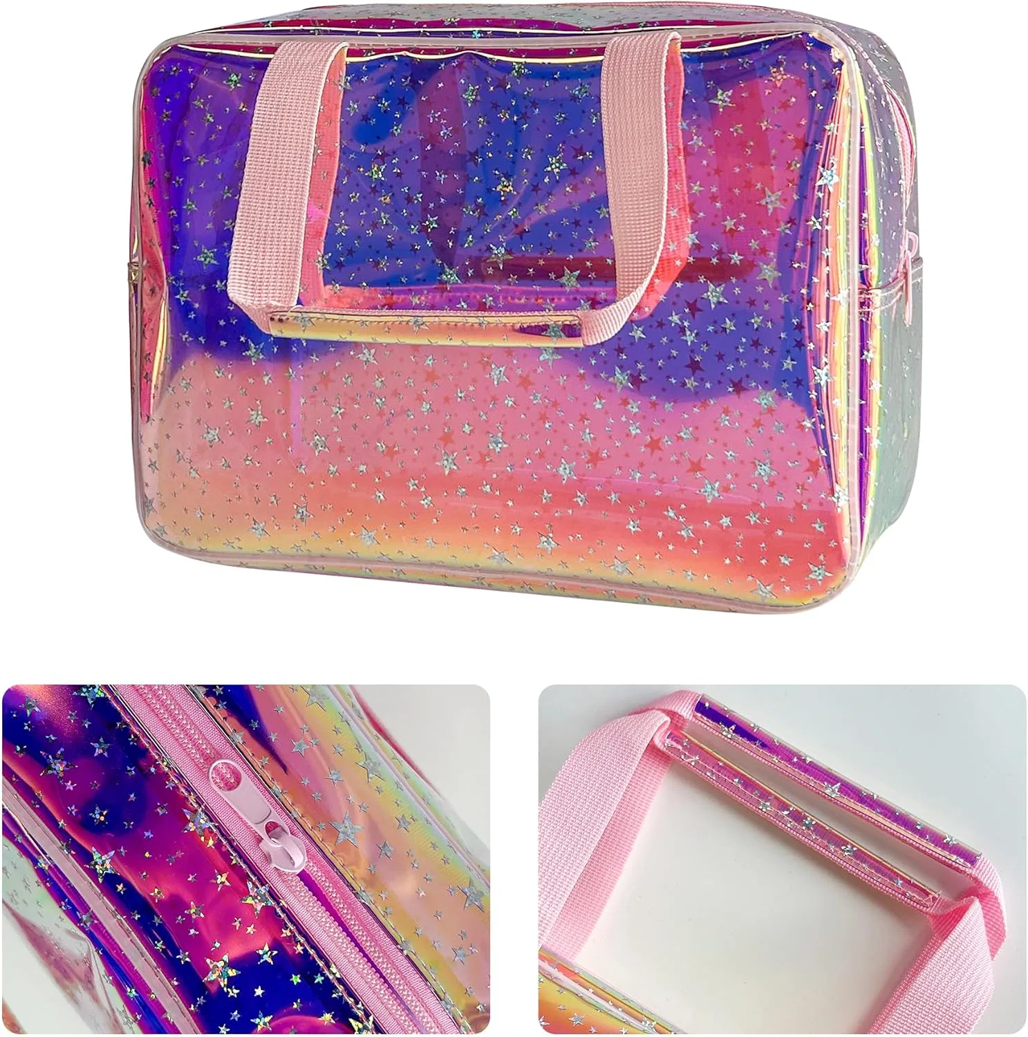 Косметичка «Star Pattern» от TotePrint Toteprint, Laser Pink — фото 3