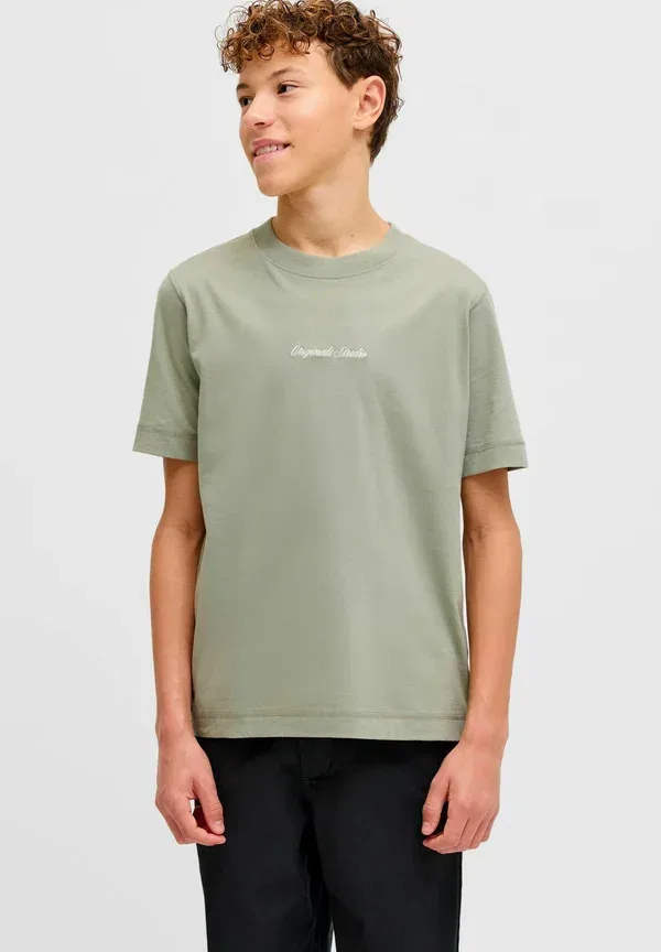 Футболка базовая Junior Jack & Jones Junior, морская трава — фото 2