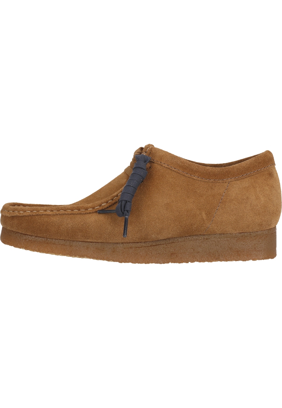 Туфли на шнуровке CLARKS Wallabee Cola, бежевый — фото 2